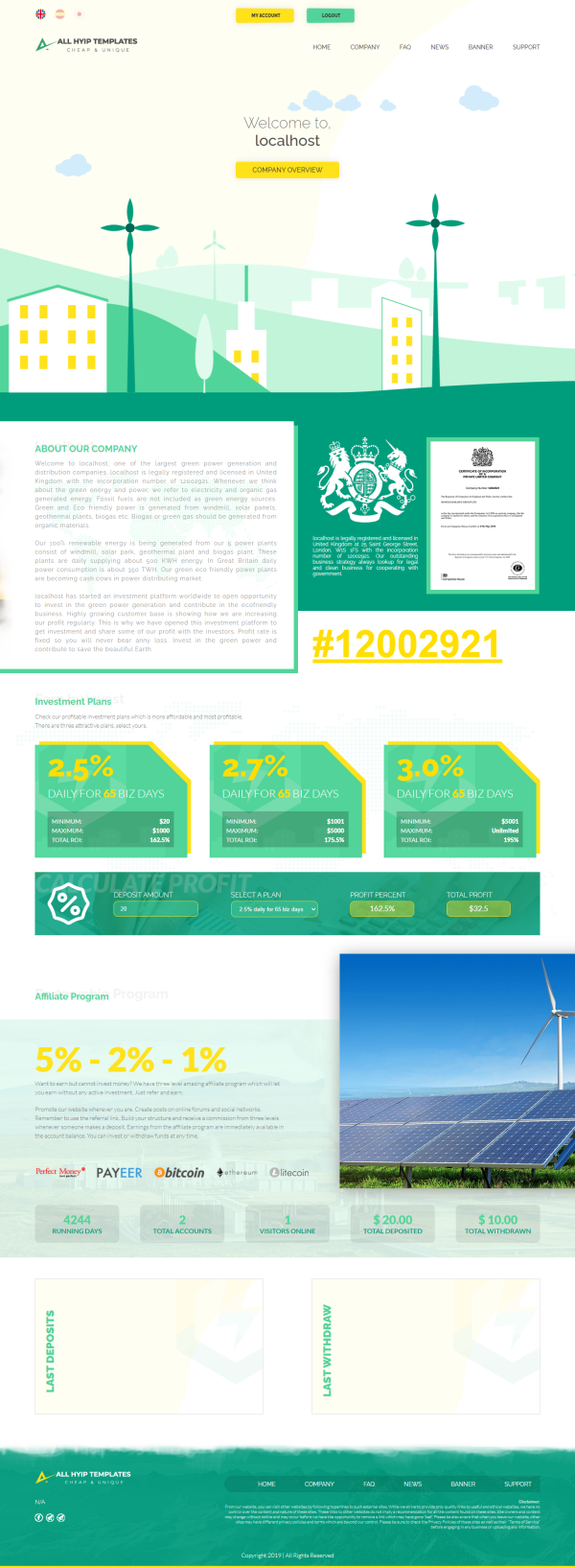 Basic GC HYIP Template 51