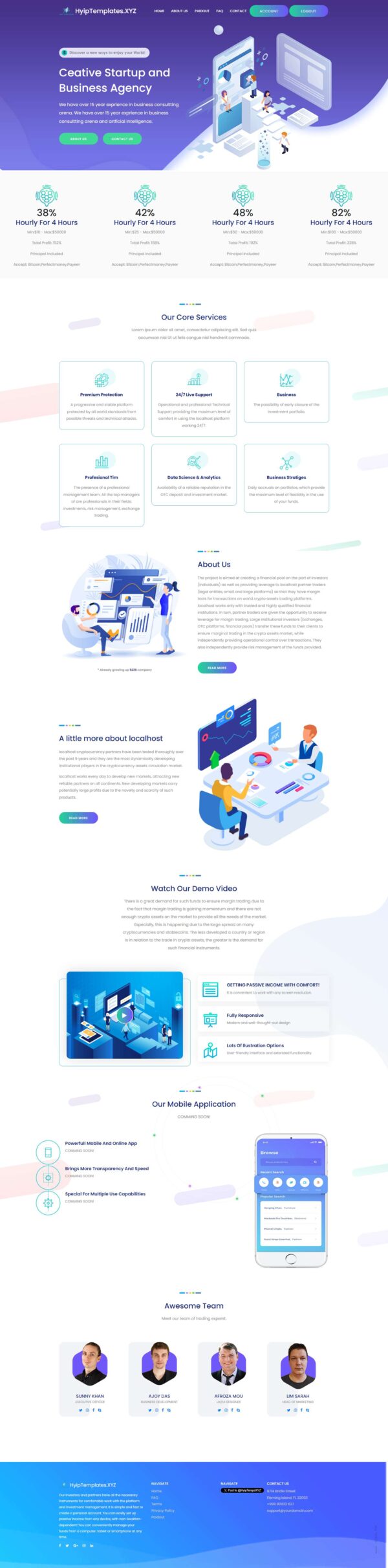 Basic GC HYIP Template 169