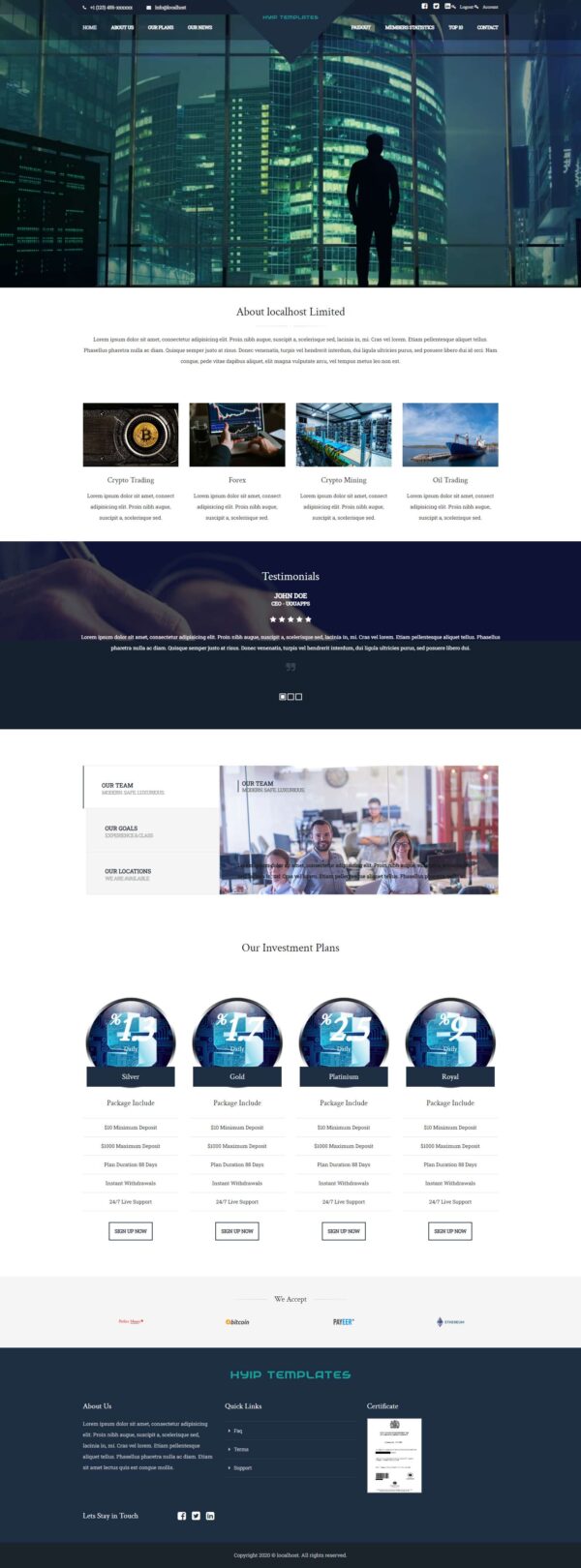 Basic GC HYIP Template 179