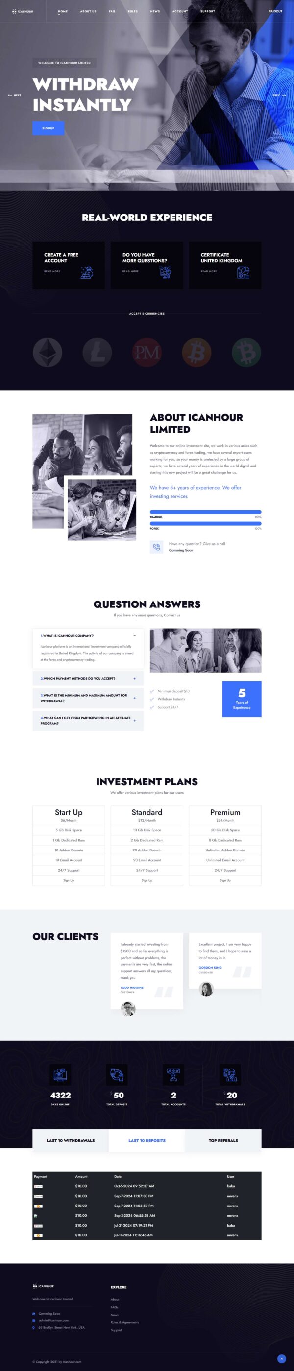 Basic GC HYIP Template 187