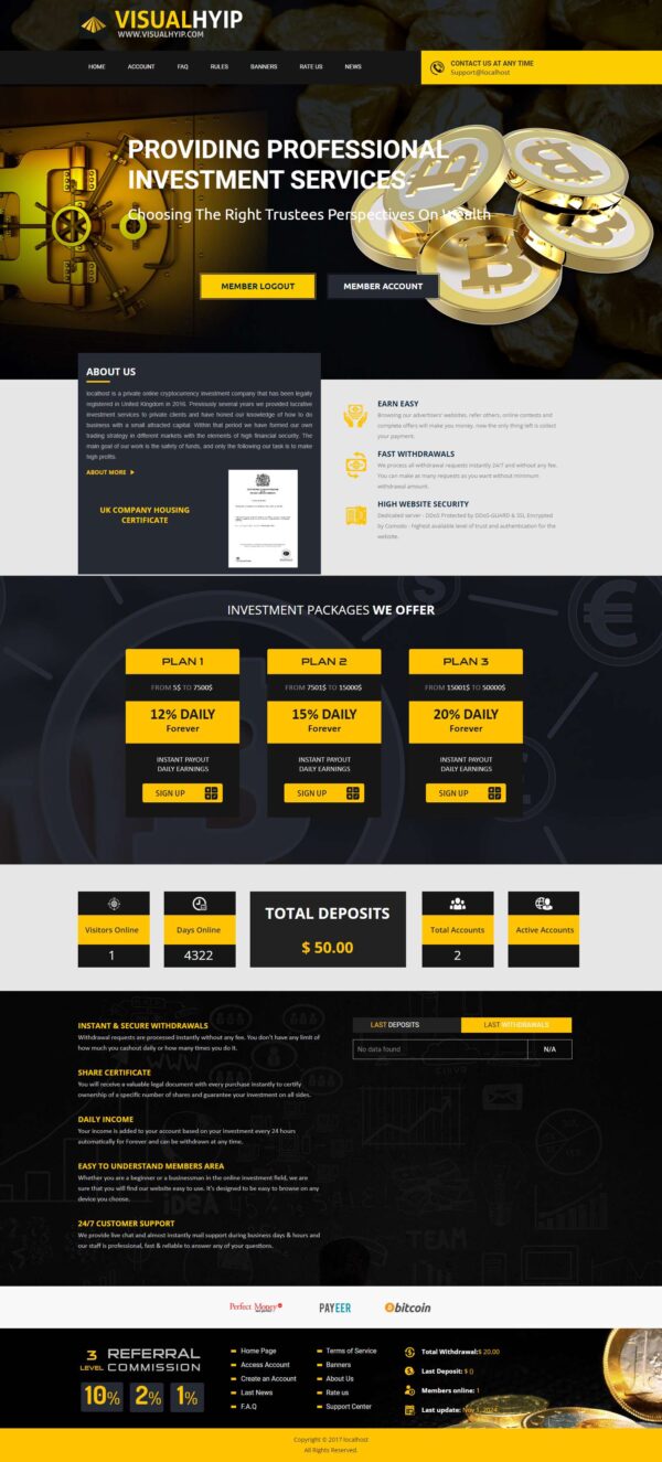 Basic GC HYIP Template 242