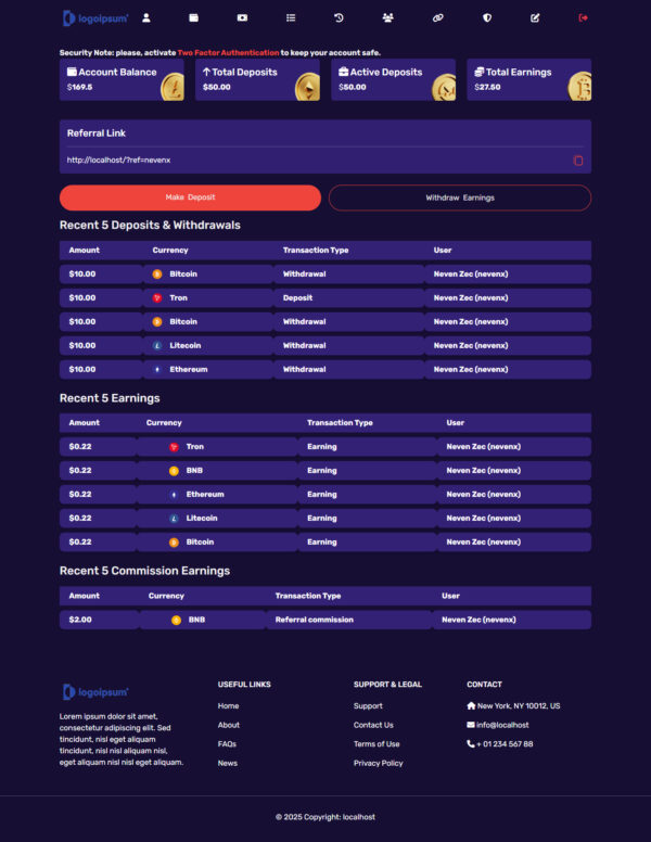 Unique HYIP Template 05