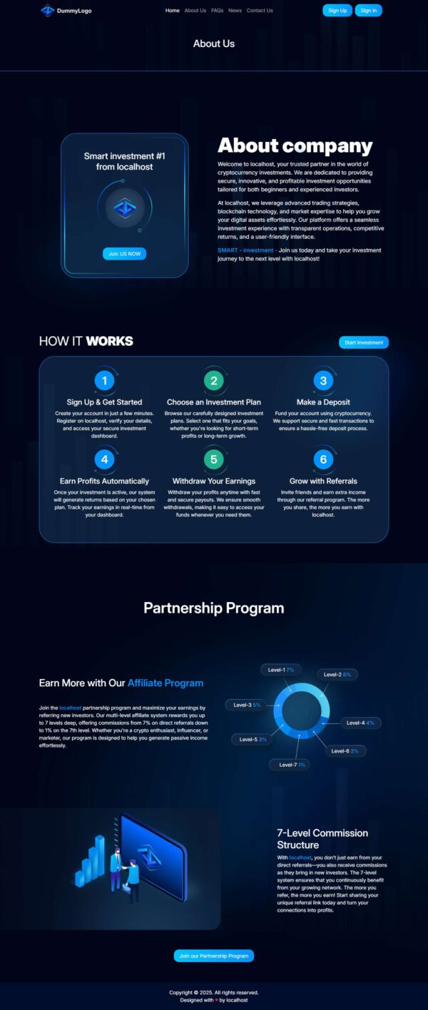 Unique HYIP Template 06