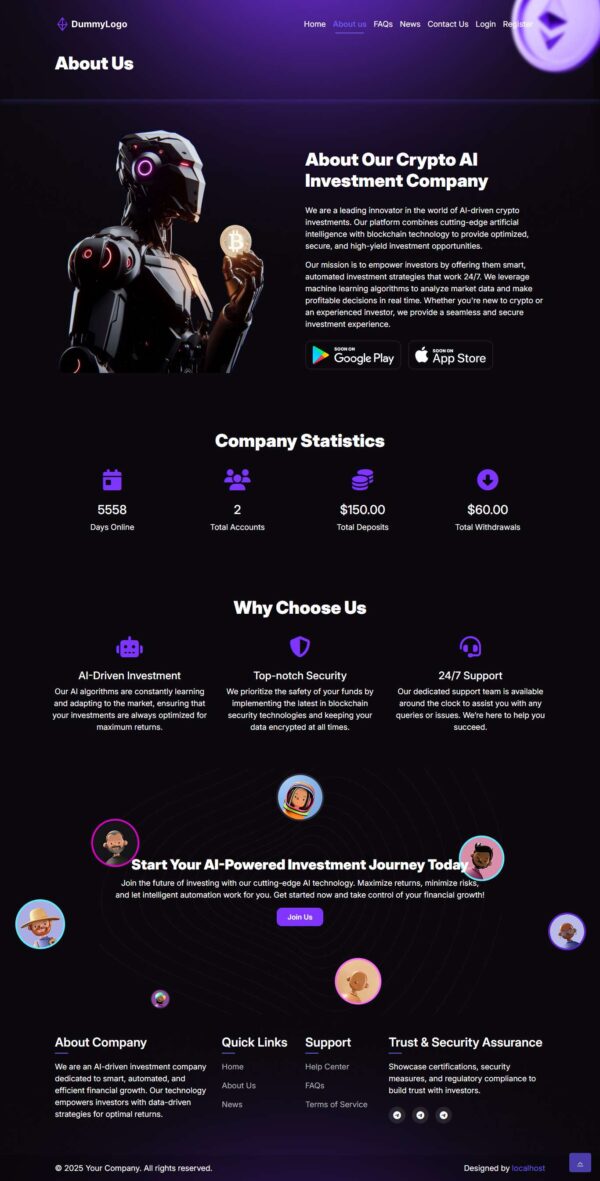 Unique HYIP Template 08