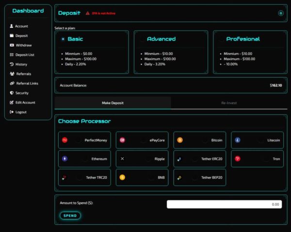 Unique HYIP Template 10