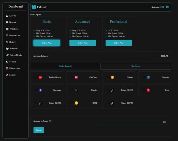 Unique HYIP Template 11
