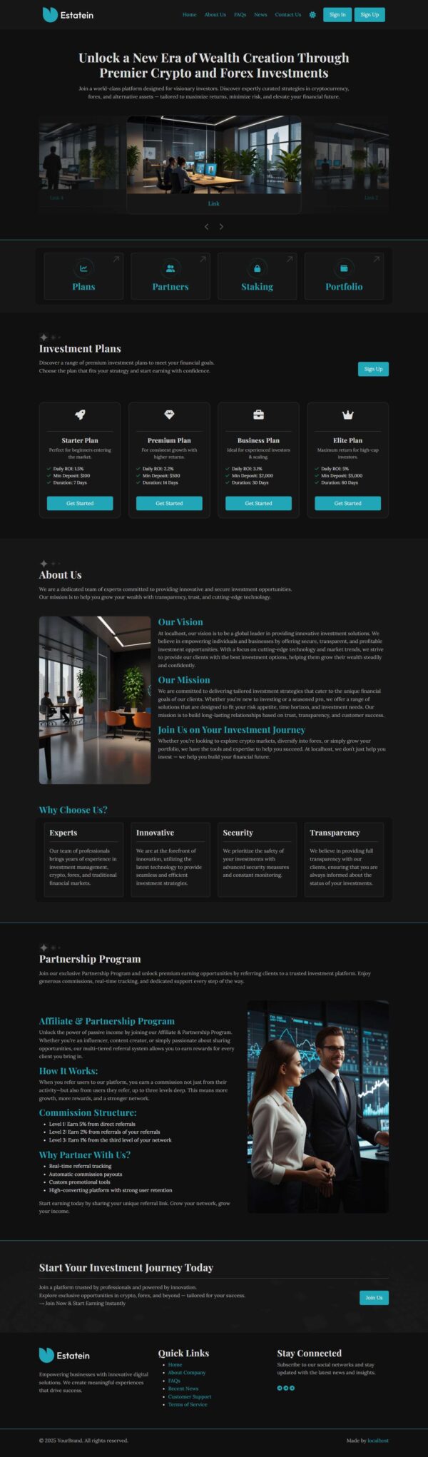 Unique HYIP Template 11