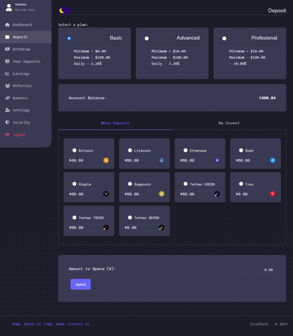 Unique HYIP Template 12