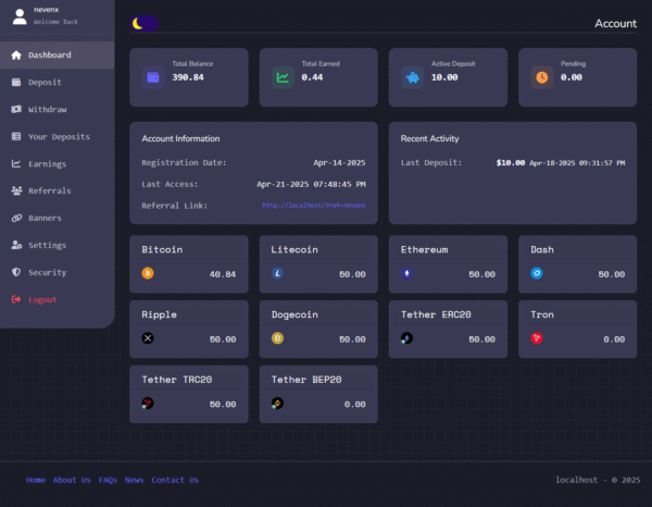 Unique HYIP Template 12