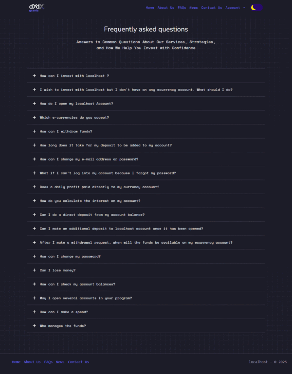Unique HYIP Template 12