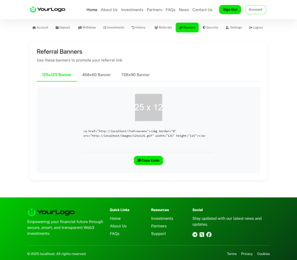 Unique HYIP Template 13