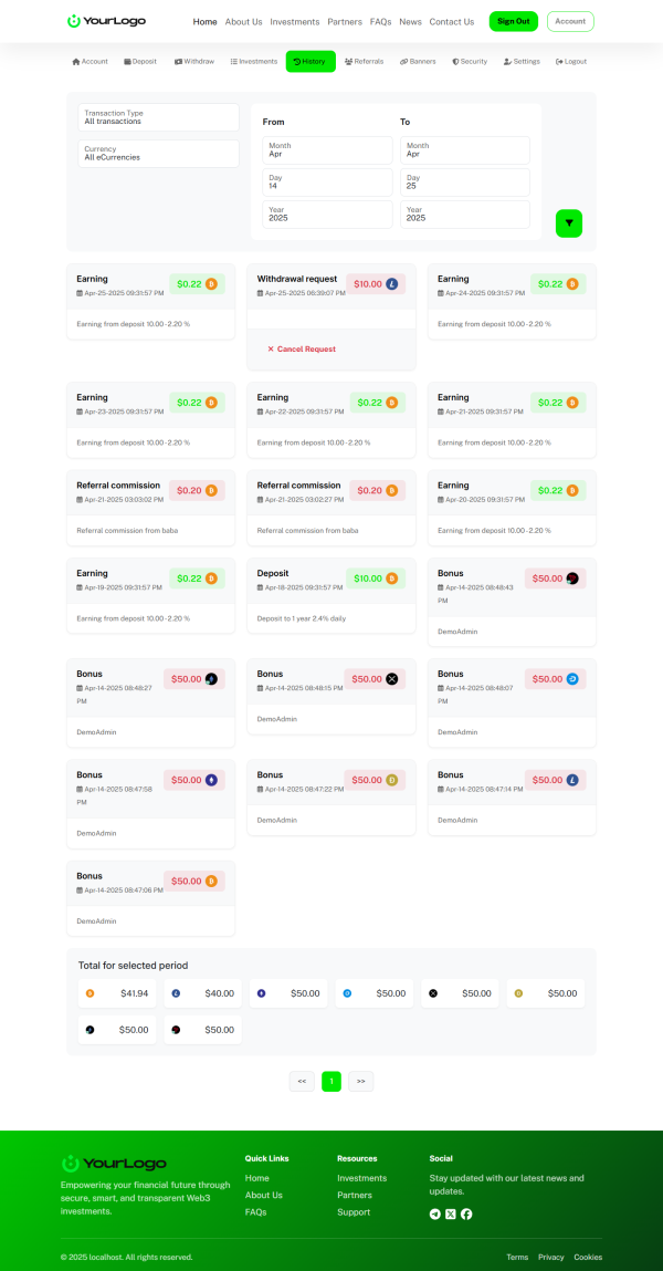 Unique HYIP Template 13