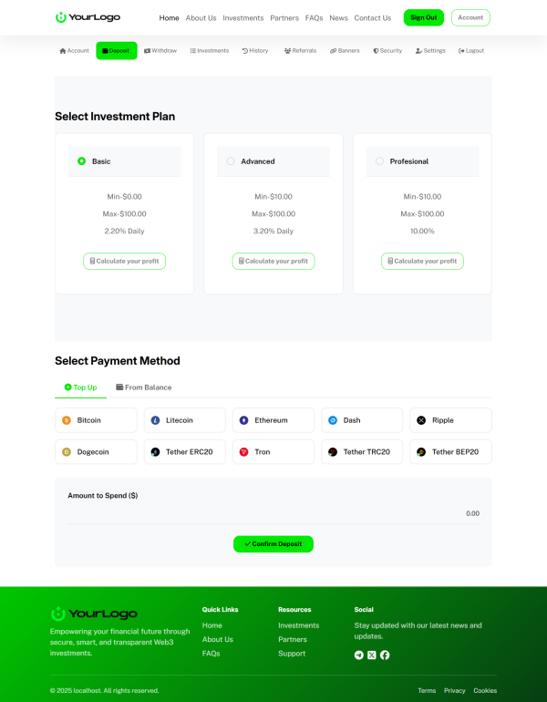 Unique HYIP Template 13