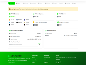 Unique HYIP Template 13