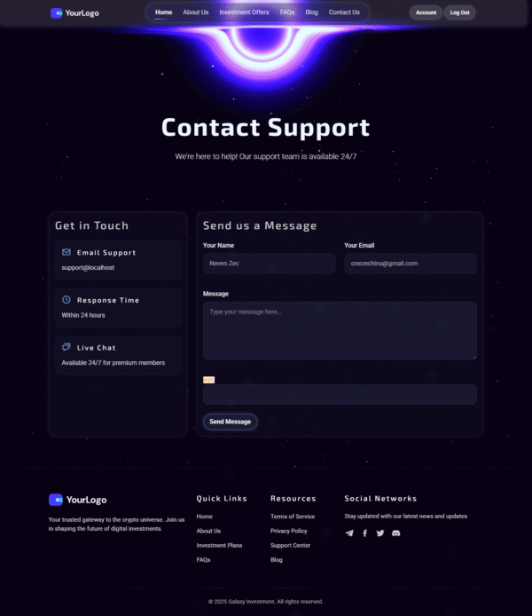 Unique HYIP Template 14