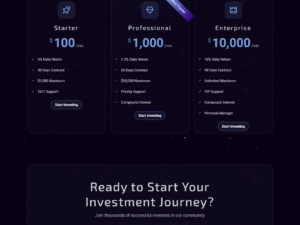 Unique HYIP Template 14