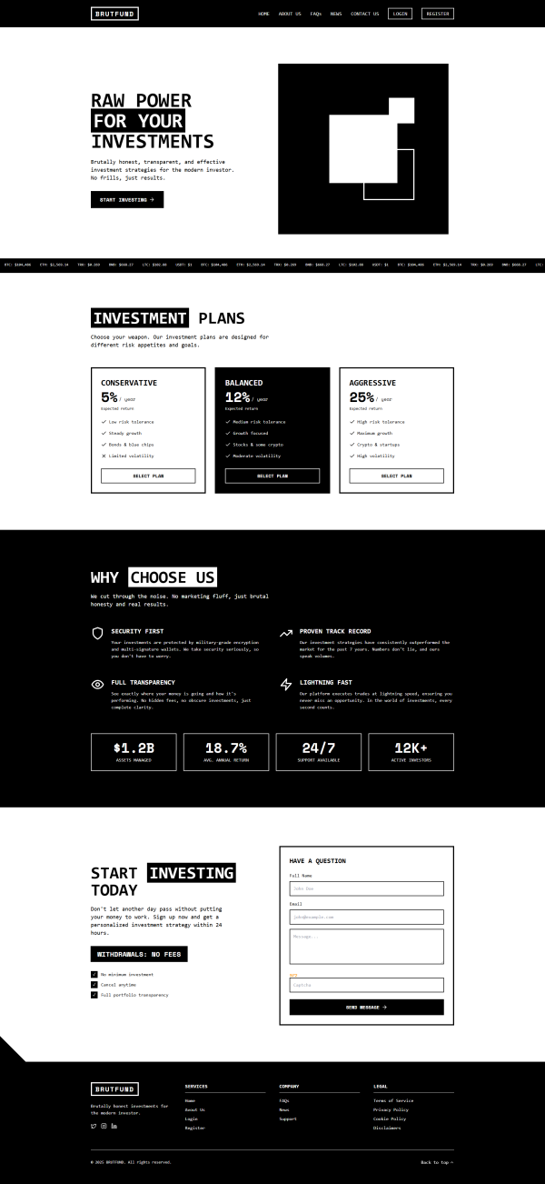 Unique HYIP Template 16